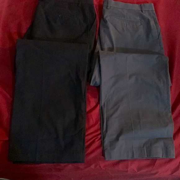 NWOT Dockers Straight Leg Pants Grey & Black - Picture 2 of 9